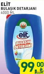 TARIM KREDİ ELİT BULAŞIK DETERJANI 4000 ML TARIM KREDİ ELİT BULAŞIK DETERJANI 4000 ML